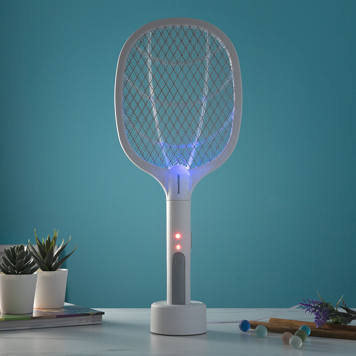 2-in-1 wiederaufladbares Racket zum Insektenvernichten mit UV-Licht KL Rak - AWK Flagship