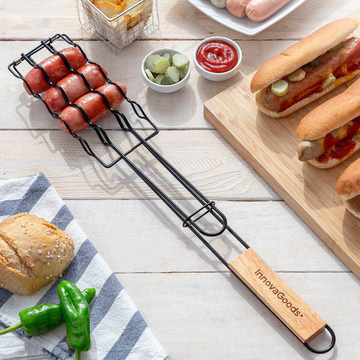 Barbecue-Grillrost für Würstchen Sosket InnovaGoods - AWK Flagship