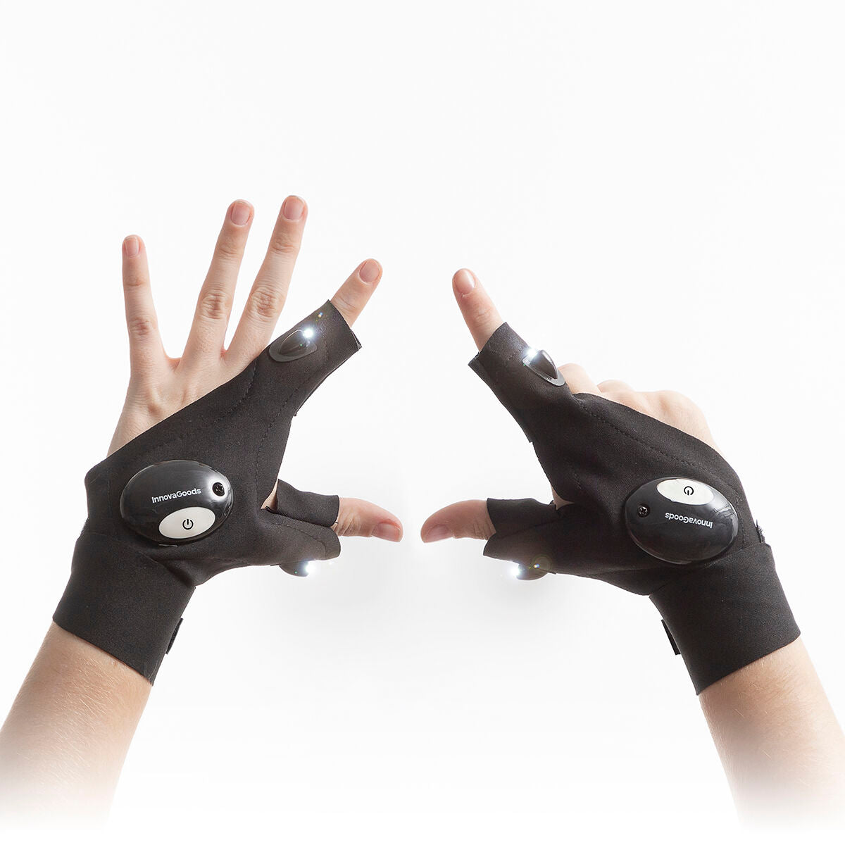 Kaufe LED-Licht-Handschuhe Gleds InnovaGoods 2 Stück bei AWK Flagship um € 25.00
