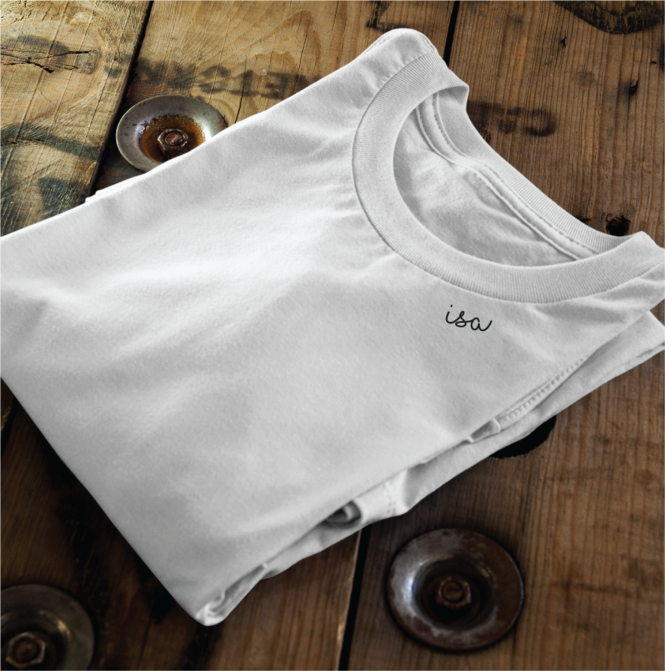 Bio-Baumwoll-T-Shirt mit besticktem Kragen "Isa" (EE) – Produktansicht 3