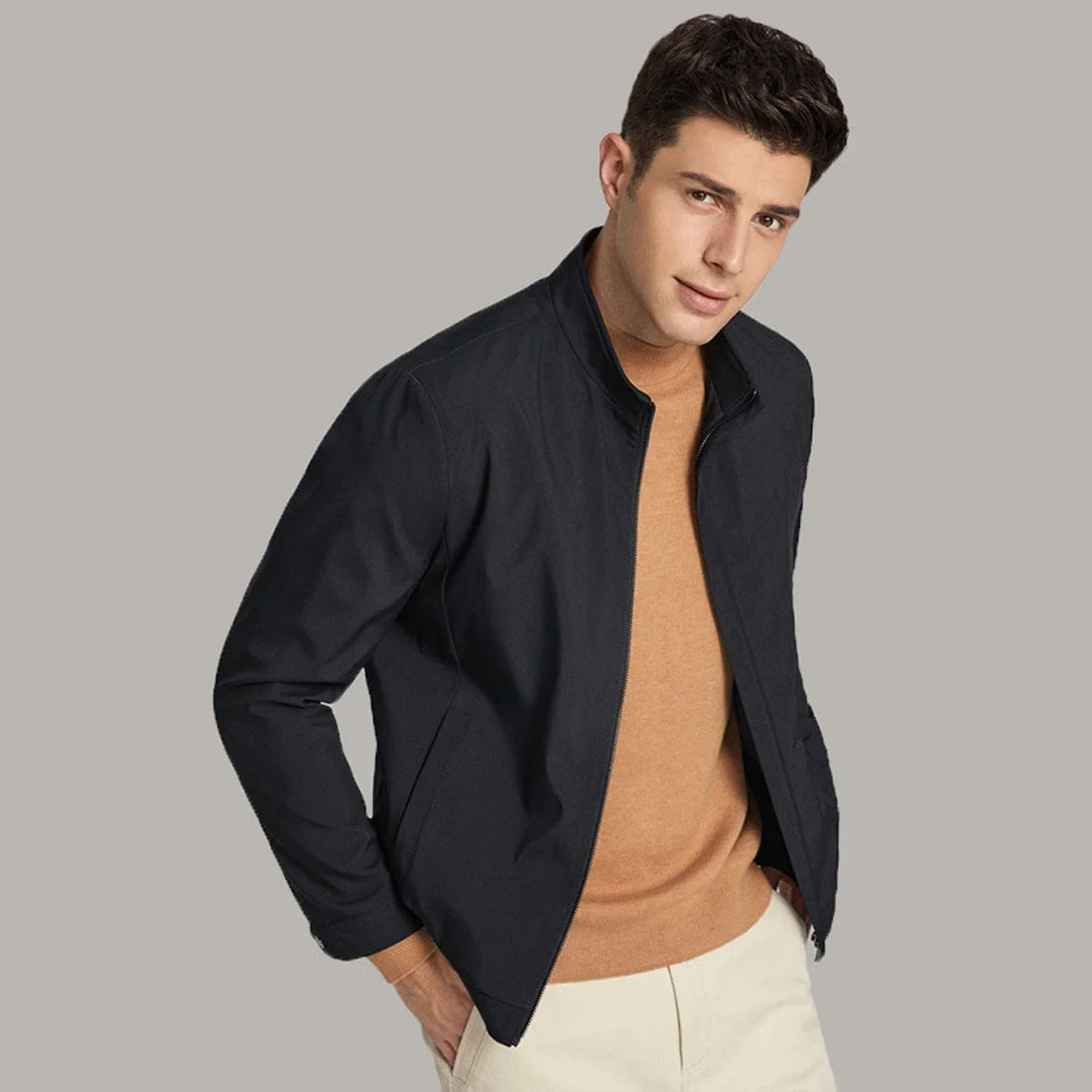 A.1 Herren Casual-Business-Jacke – Detailansicht 5