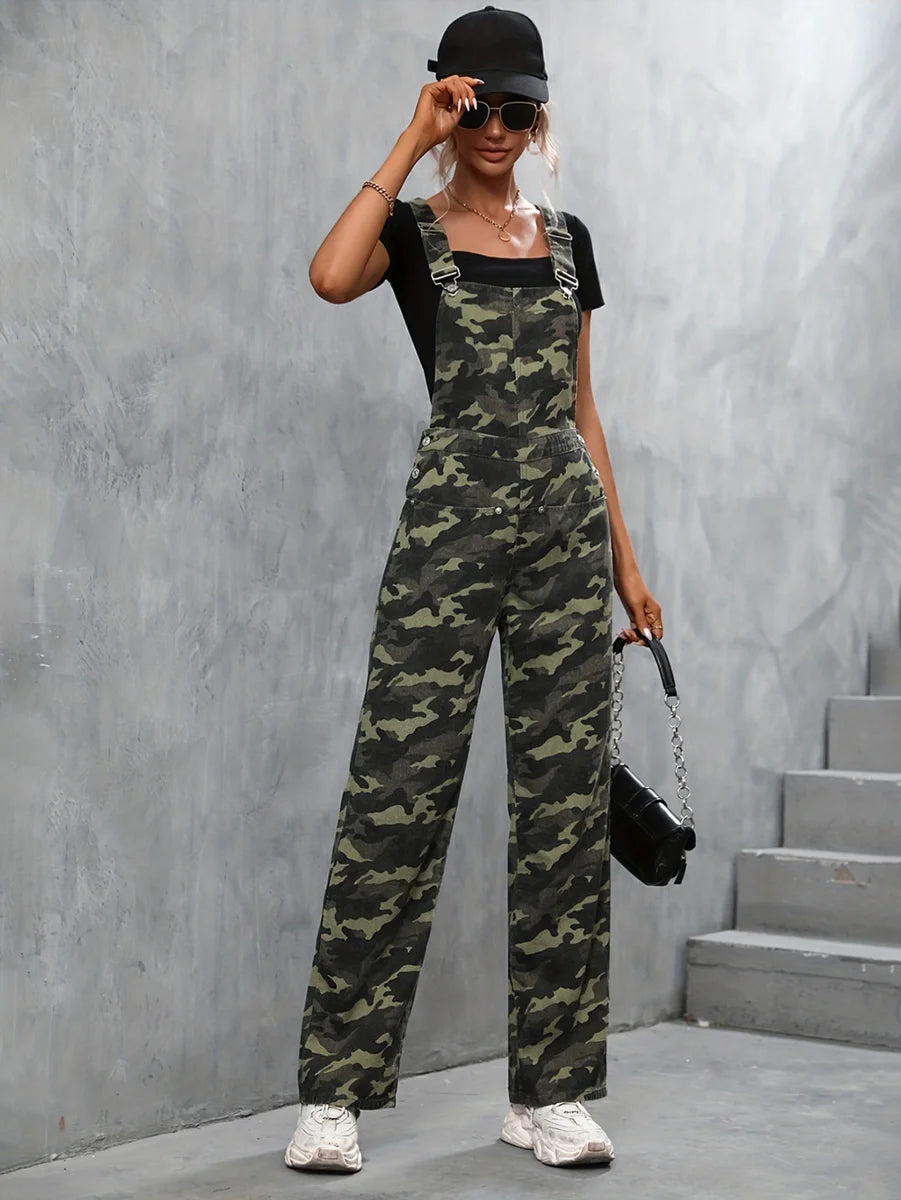 A.1 Damen Jeans-Jumpsuit mit Schlag