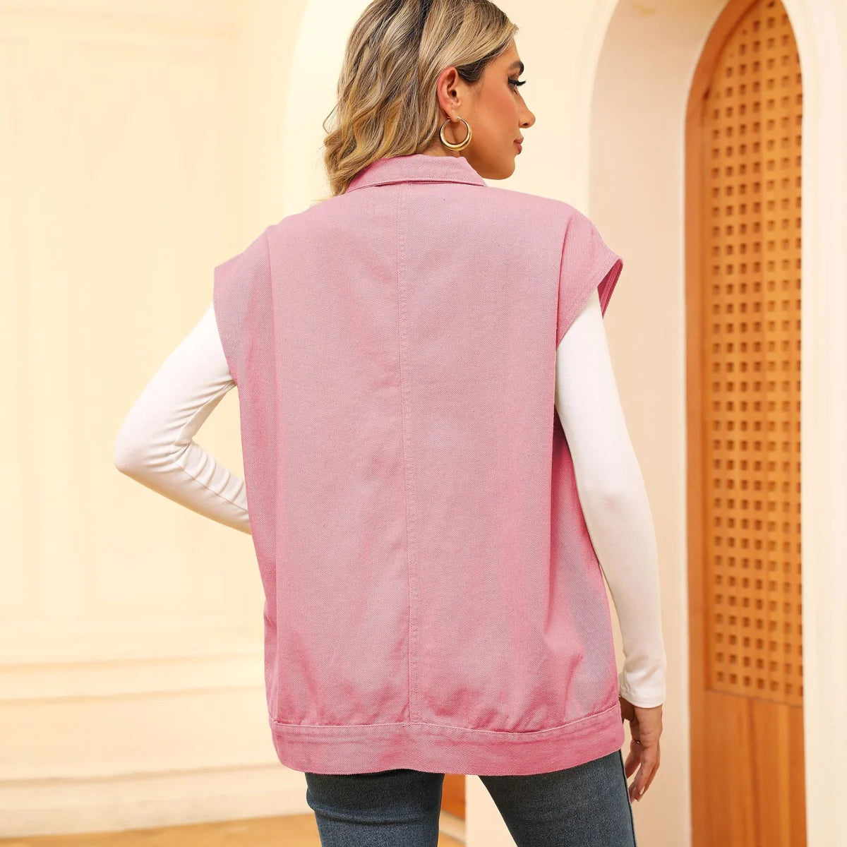 A.1 Damen Jeansweste mit großen Taschen – Produktansicht 5