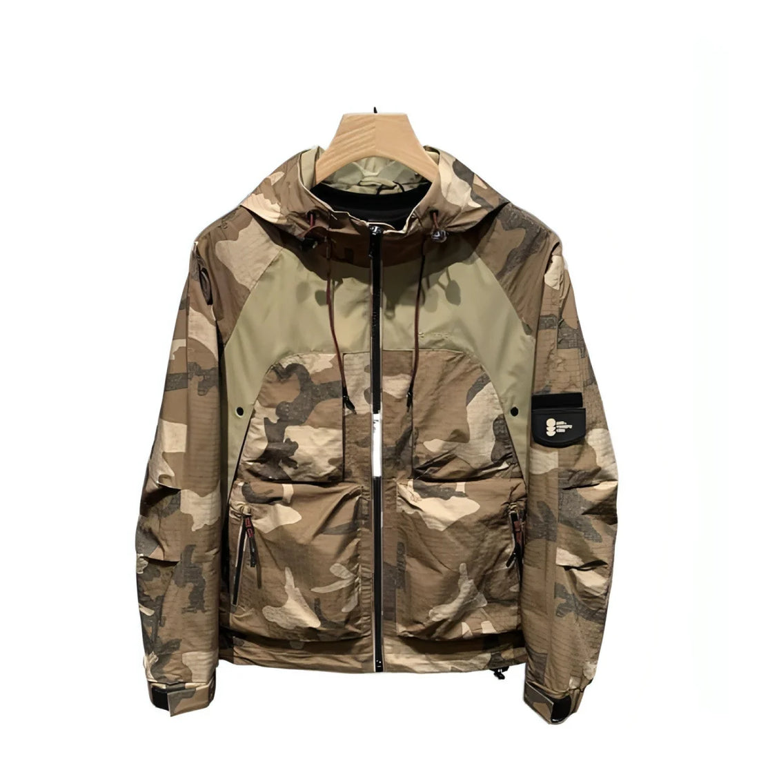 A.1 Herren Camouflage-Jacke mit Kapuze – Detailansicht 3