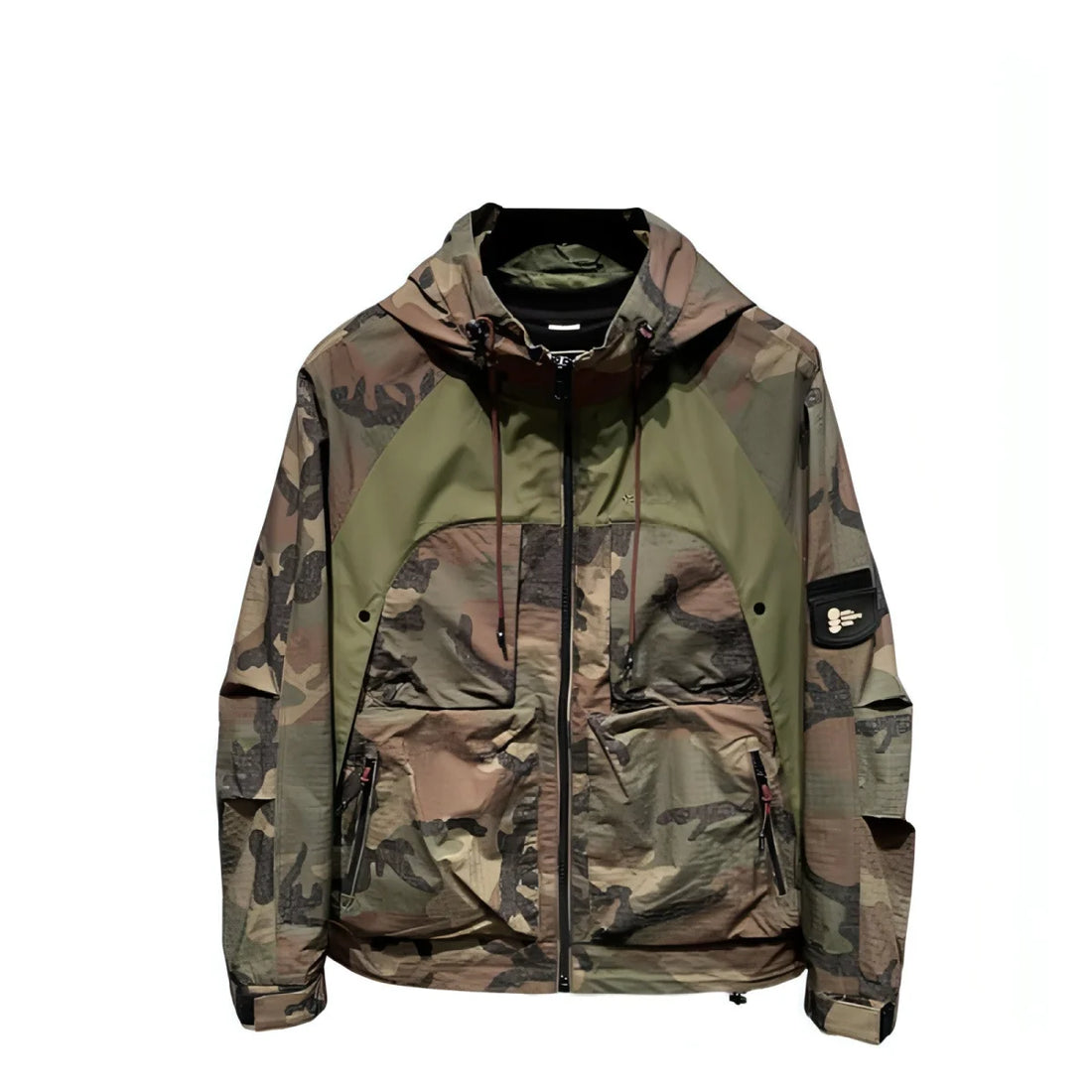 A.1 Herren Camouflage-Jacke mit Kapuze – Detailansicht 2