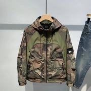 A.1 Herren Camouflage-Jacke mit Kapuze