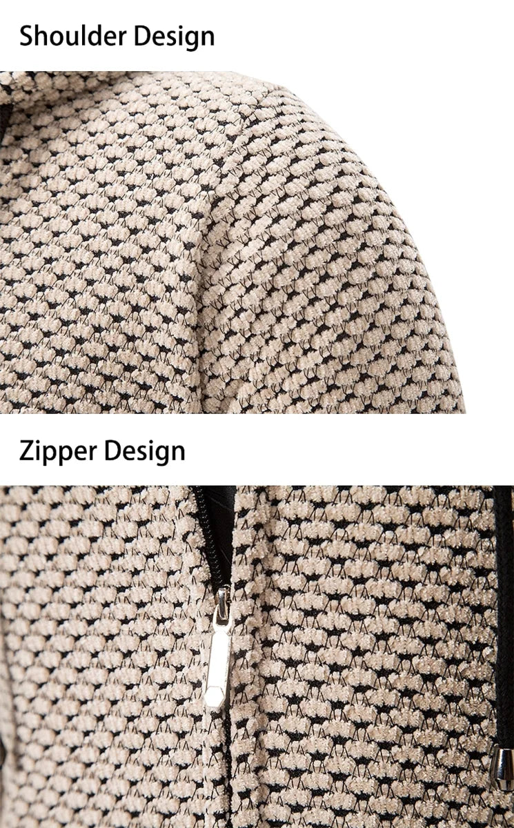 A.1 Herren Cardigan in Unifarben – Produktansicht 4