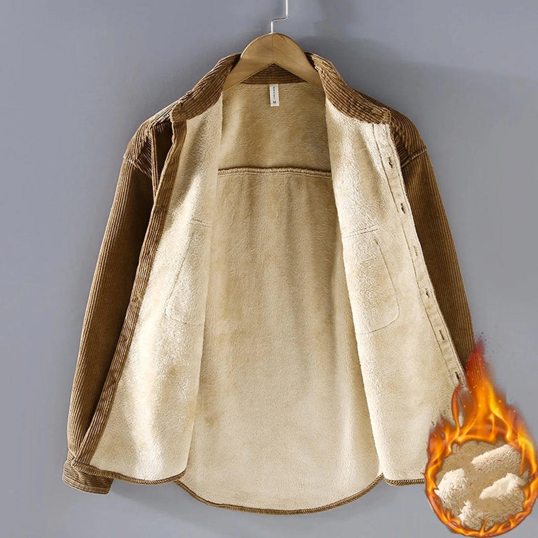A.1 Herren Gefütterte Hemdjacke – Detailansicht 2