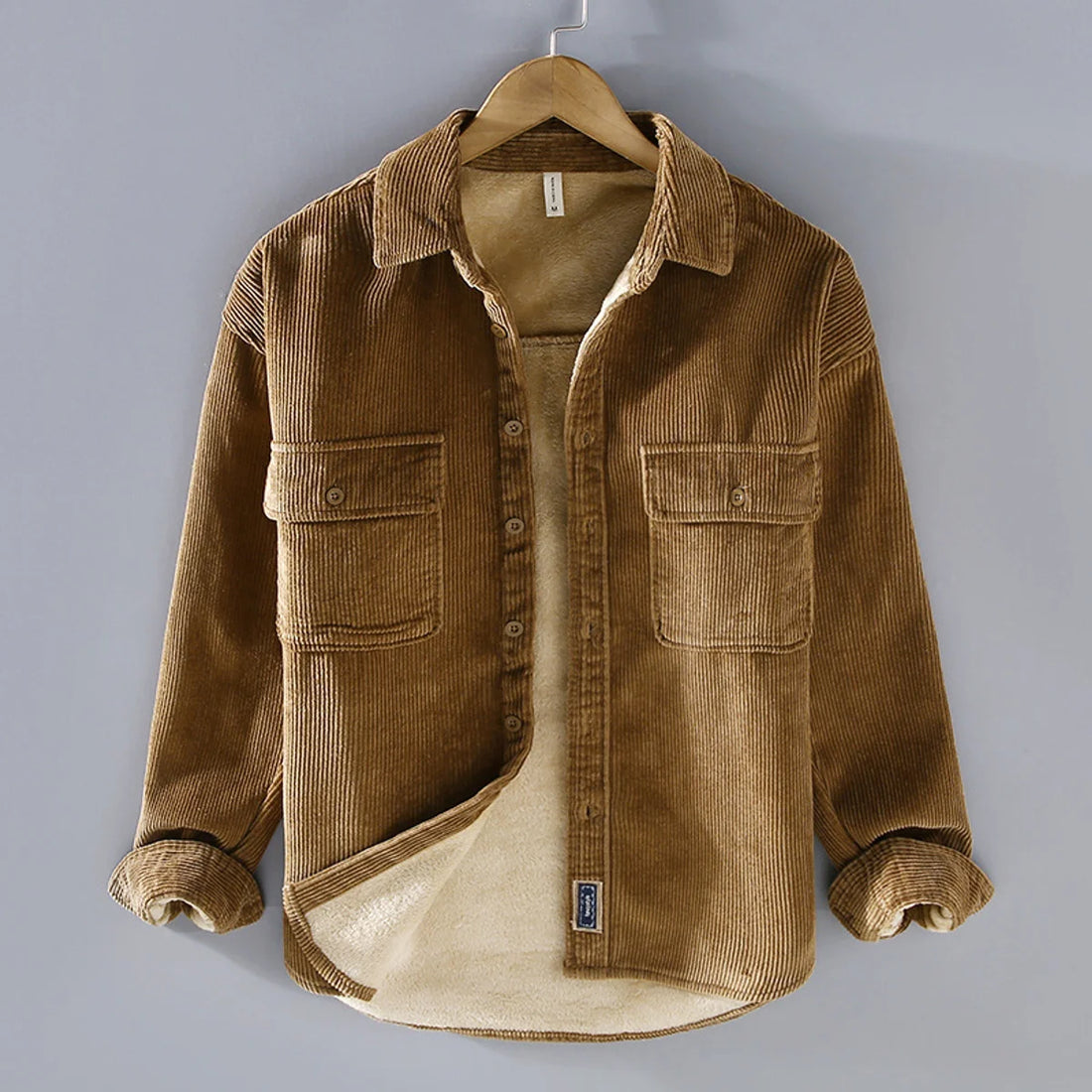 A.1 Herren Gefütterte Hemdjacke – Detailansicht 1