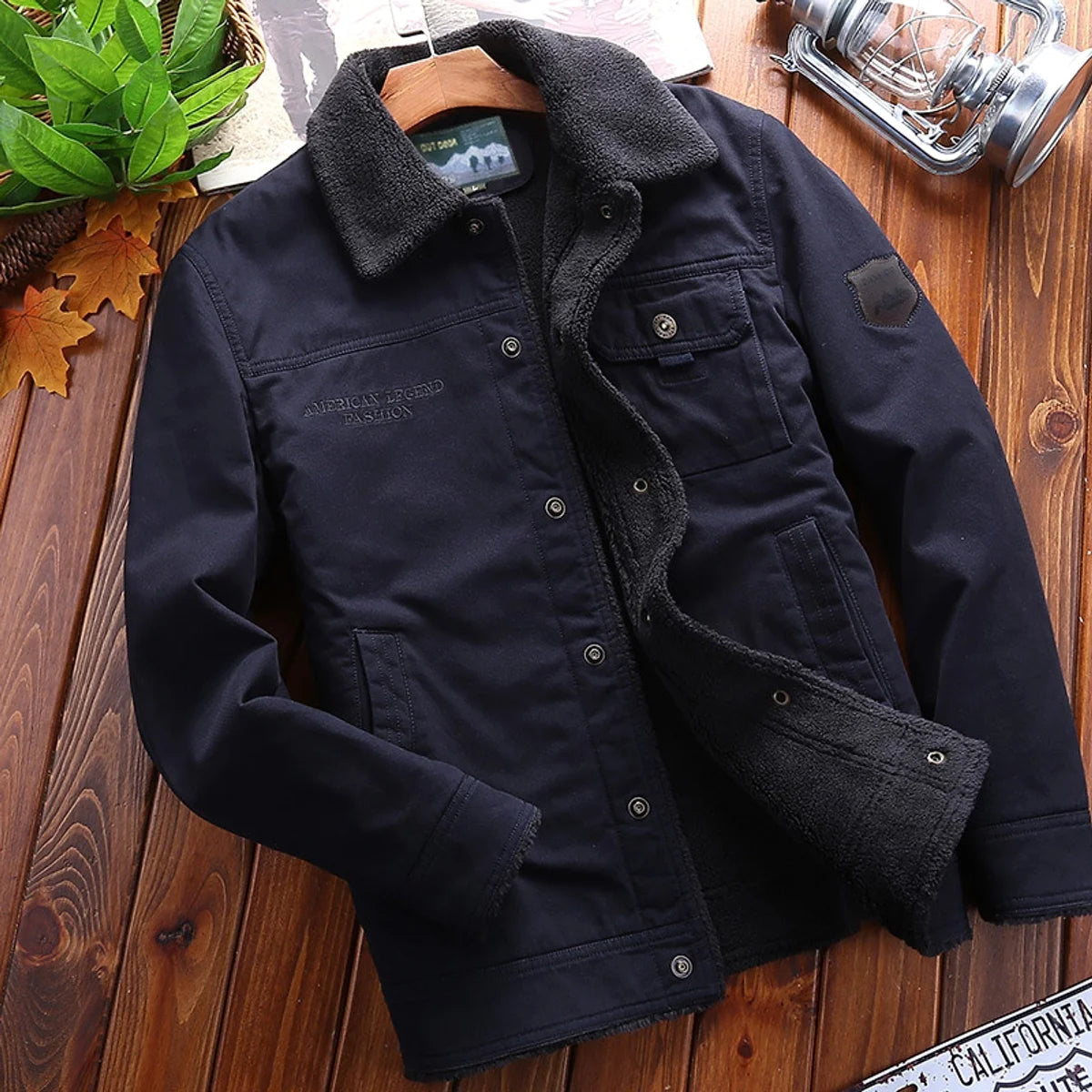 A.1 Herren Winterjacke mit Samtfutter