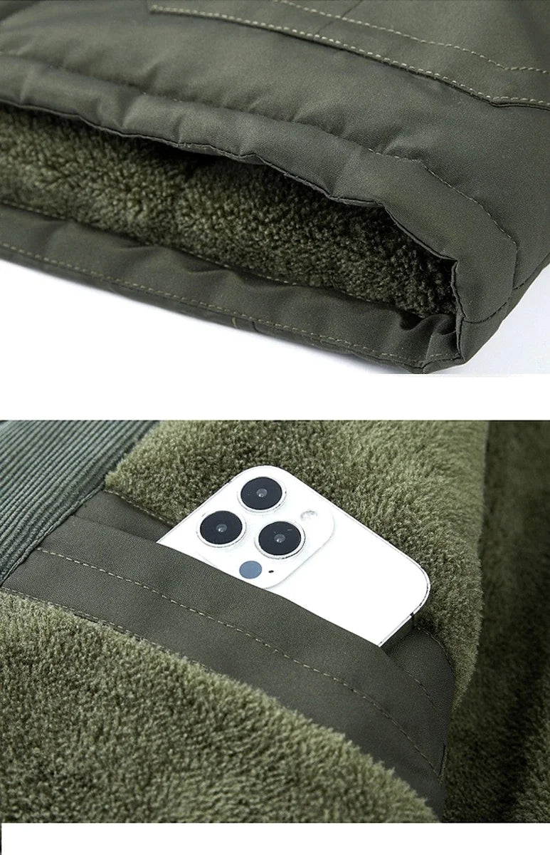 A.1 Herren Baumwolljacke mit Lammwollfutter – Detailansicht 2