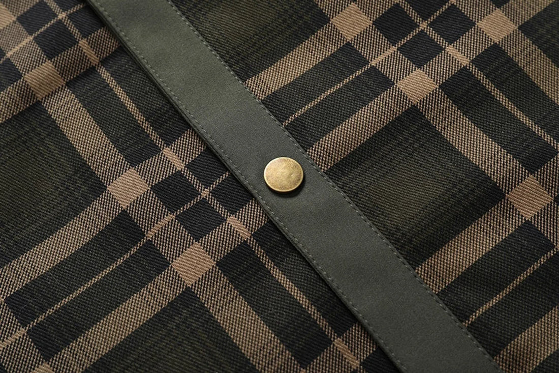 A.1 Herren Karierte Hemdjacke – Detailansicht 1