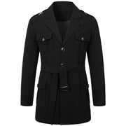 Herren Outdoor-Trenchcoat, mittellang