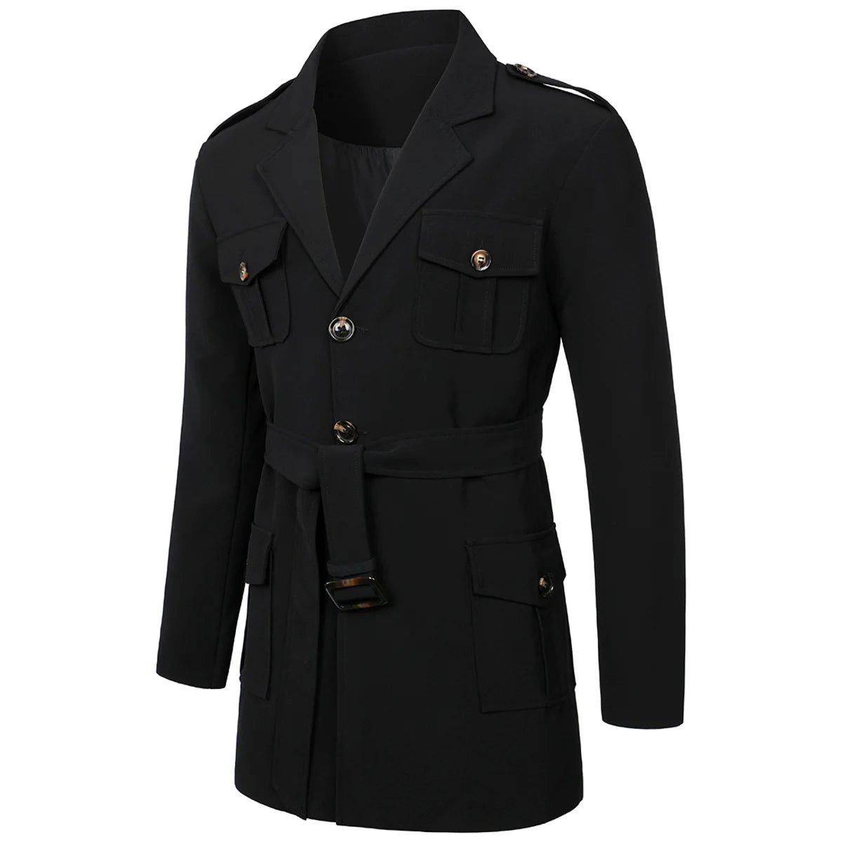 Herren Outdoor-Trenchcoat, mittellang – Produktansicht 3