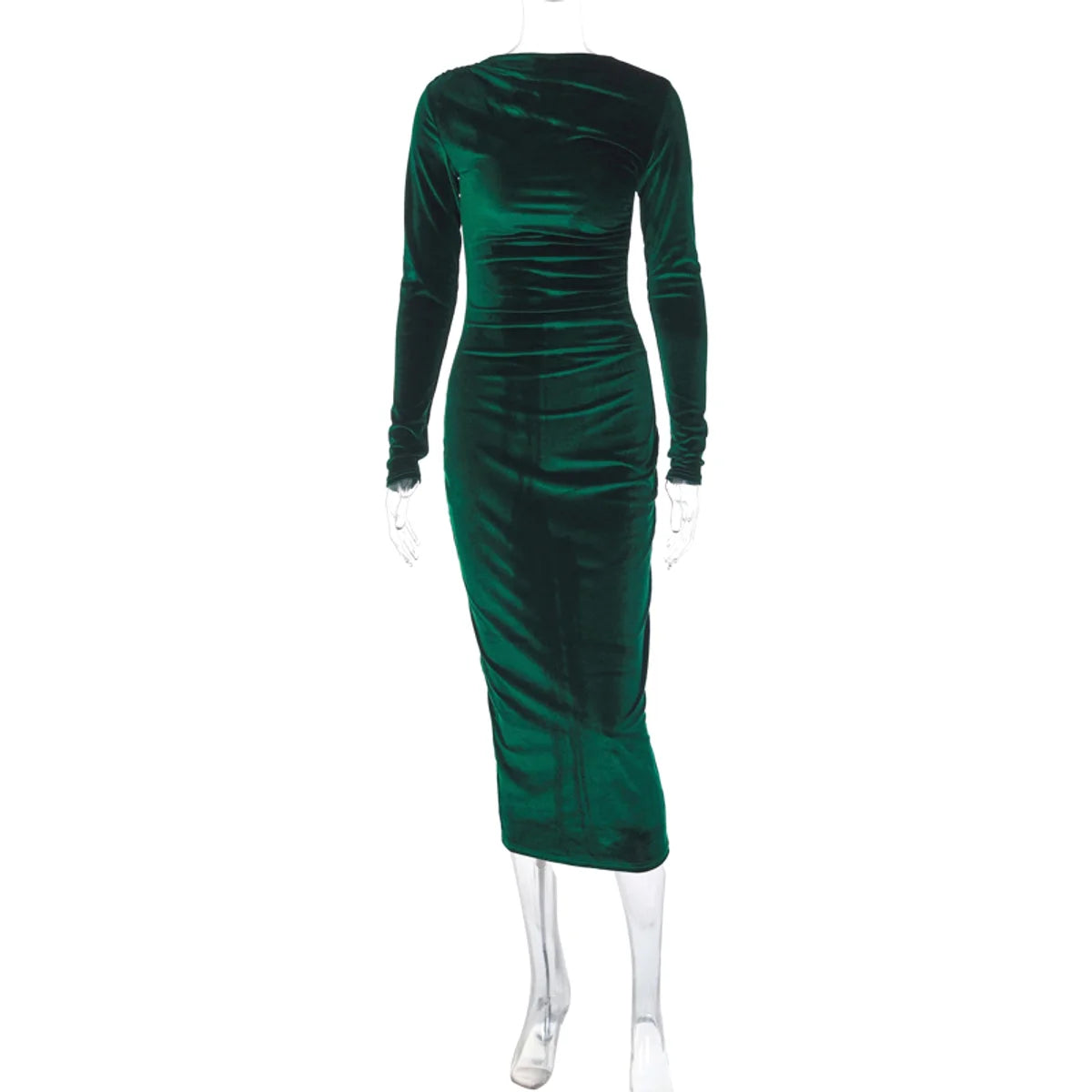 A1 Damen Plisseekleid mit langen Ärmeln – Produktansicht 4