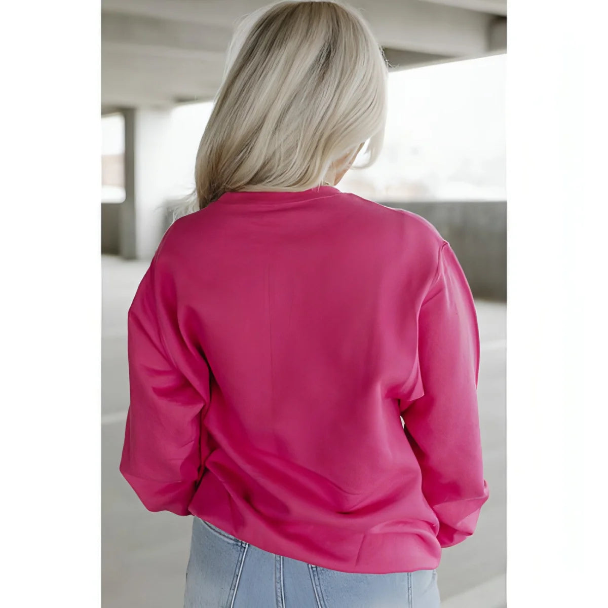 A1 Damen Print-Pullover, locker geschnitten – Produktansicht 4