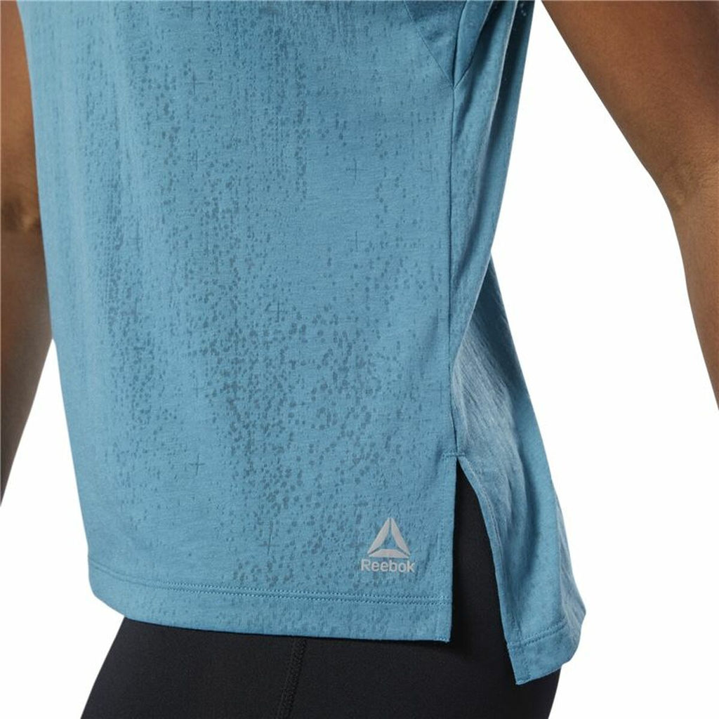 Ärmelloses Damen T Shirt Reebok Burnout Blau - Sport & Freizeit