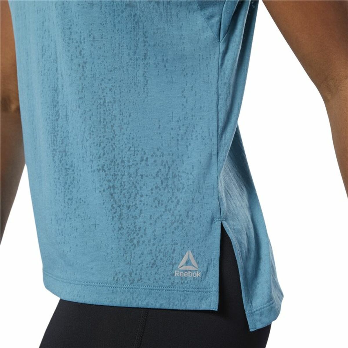 Ärmelloses Damen T Shirt Reebok Burnout Blau - Sport & Freizeit