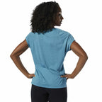 Ärmelloses Damen T Shirt Reebok Burnout Blau - Sport & Freizeit