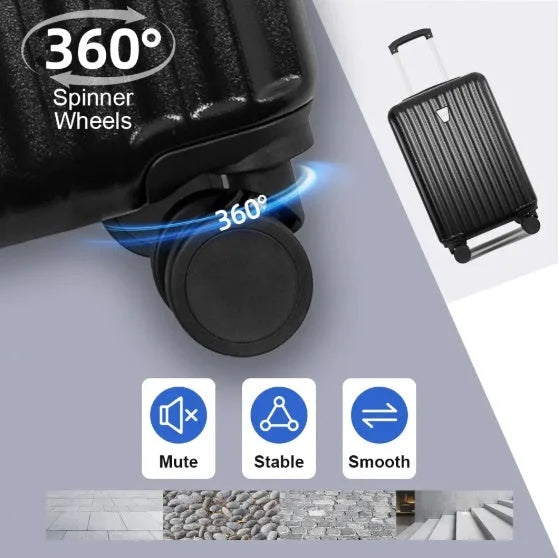 AeroGuard Hartschalen-Kofferset 3-teilig mit TSA – Detailansicht 4