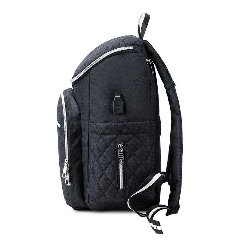 ALLFASHION Gesteppter Wickelrucksack