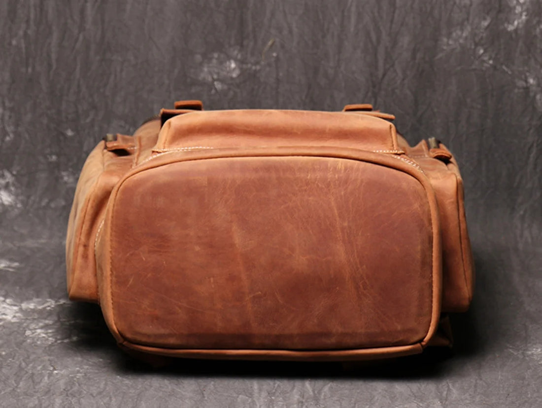 ALLFASHION HeritageLeather Laptop-Rucksack – Detailansicht 5