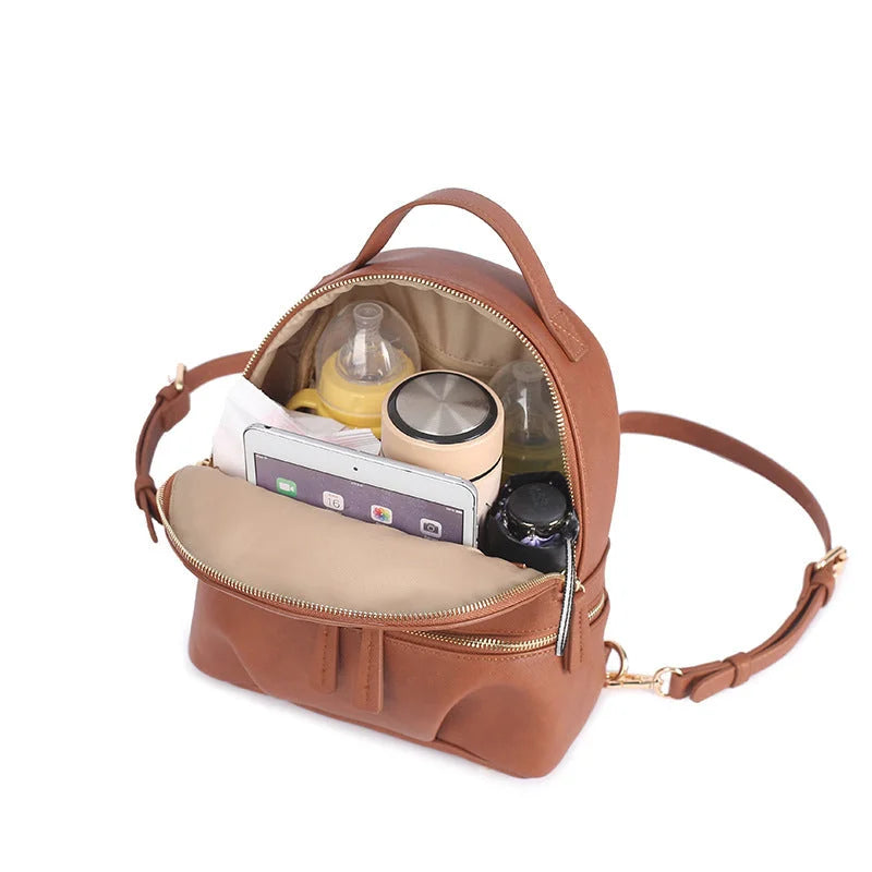 ALLFASHION MiniLeather UrbanMOM Rucksack – Produktansicht 4
