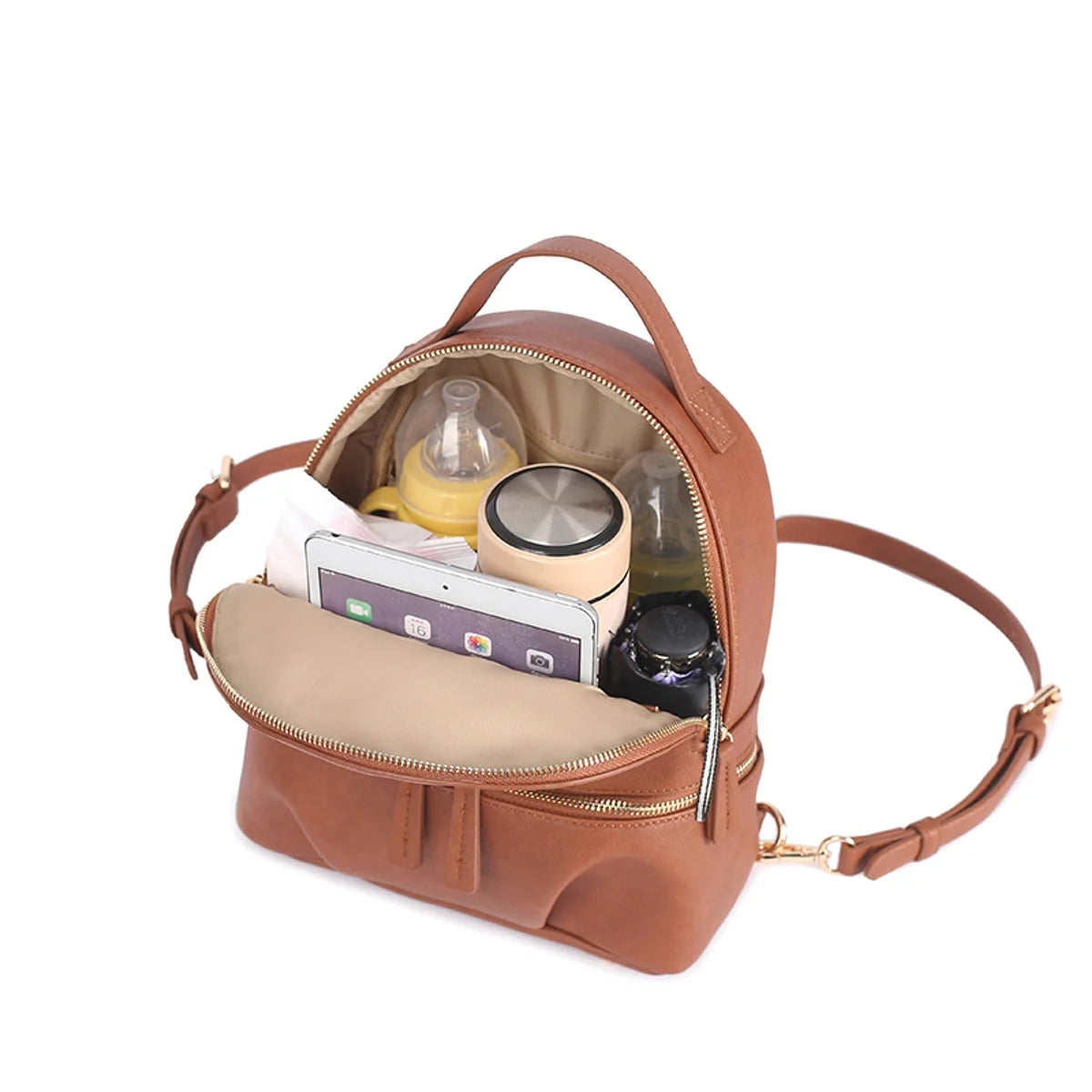 ALLFASHION MiniLeather UrbanMOM Rucksack