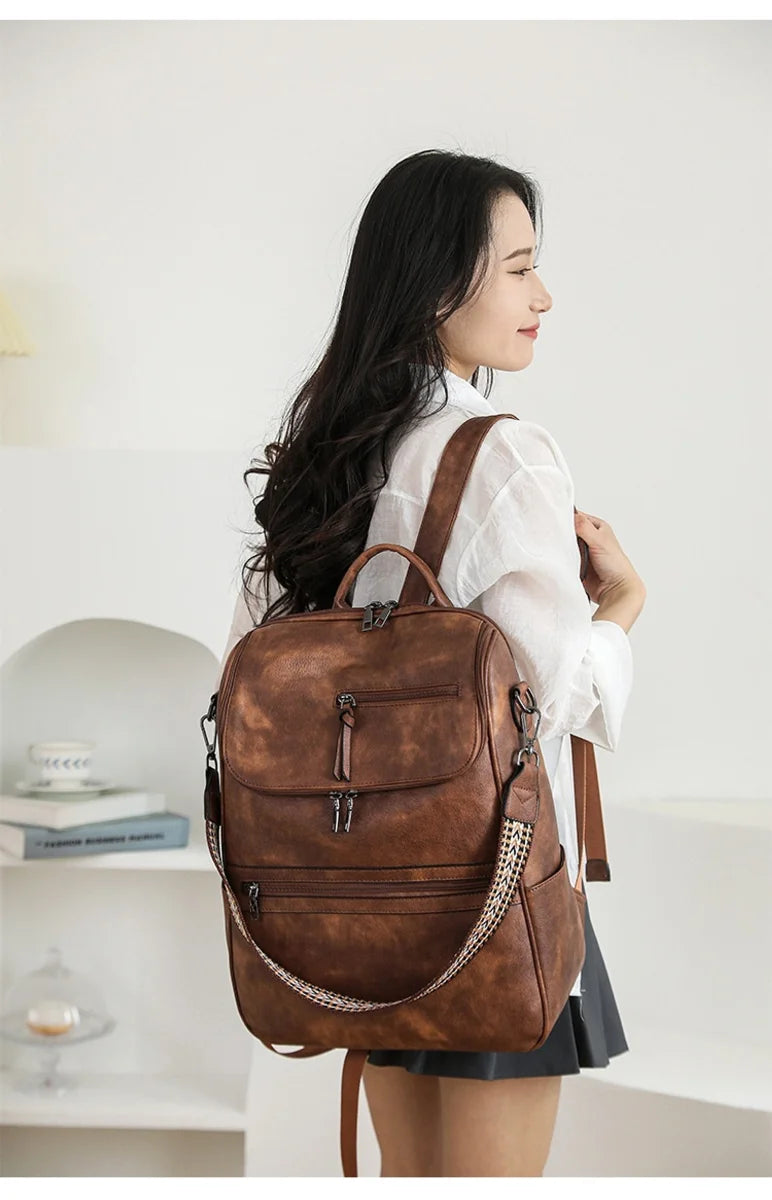 ALLFASHION RetroSense College-Rucksack – ausgewählte Produktansicht