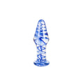 Anal Plug S Pleasures Blau aus hochwertigem Glas kaufen