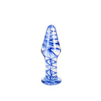 Anal Plug S Pleasures Blau aus hochwertigem Glas kaufen