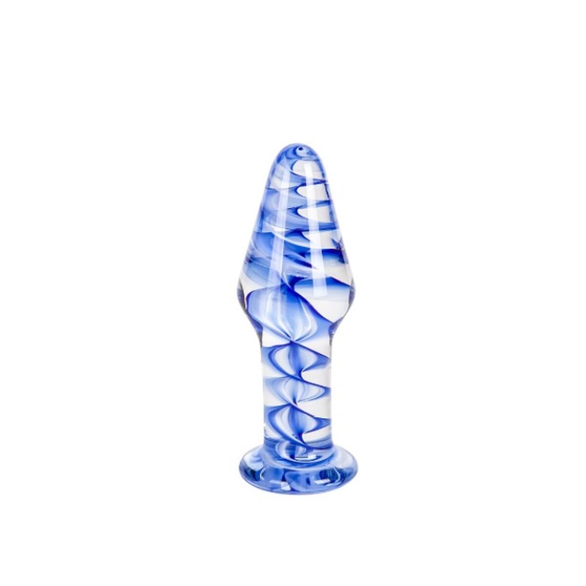 Anal Plug S Pleasures Blau aus hochwertigem Glas kaufen