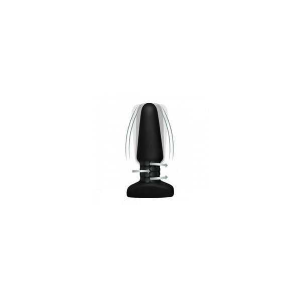 Anal Plug XR Schwarz – Silikon aufladbar mit Vibration - Erotik Shop
