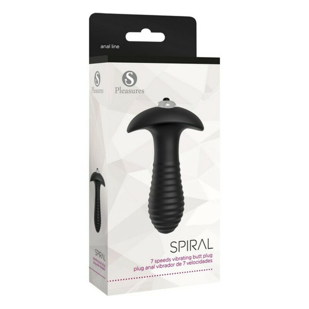 Anal S Pleasures Spiral Schwarz Silberfarben