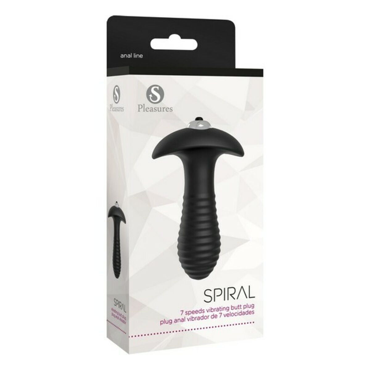 Anal S Pleasures Spiral Schwarz Silberfarben