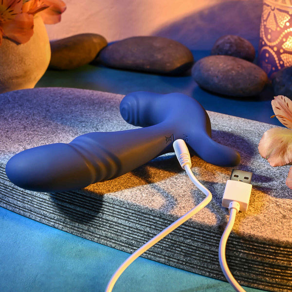 Anal-Vibrator Gender X Blau – Wiederaufladbar und diskret - Erotik Shop