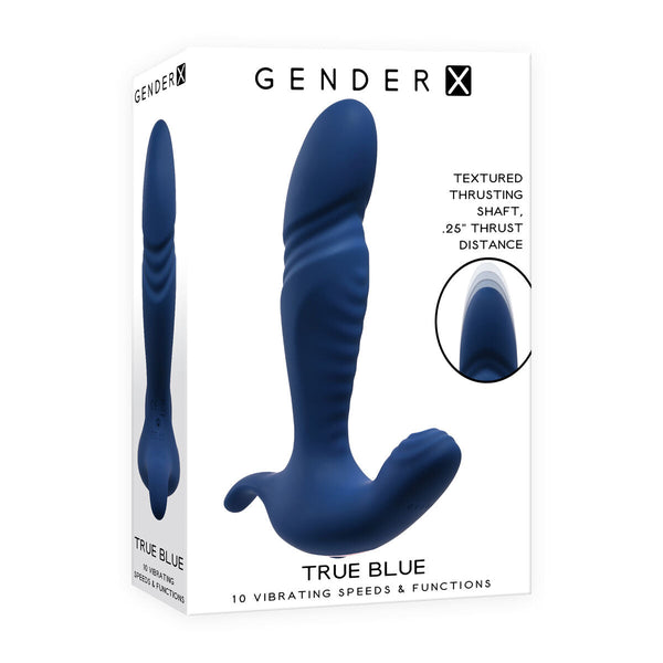 Anal-Vibrator Gender X Blau – Wiederaufladbar und diskret - Erotik Shop