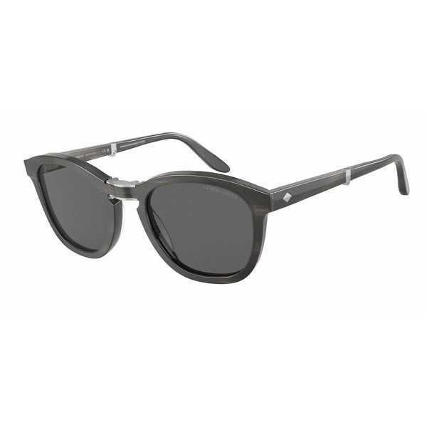 Armani Herrensonnenbrille Grau aus Azetat mit UV-Schutz, ar8170-5964b1 vereint hochwertigen azetat