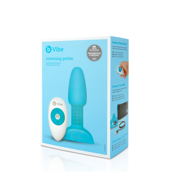 B-Vibe Anal Plug Blau mit Fernbedienung & USB-Ladung - Erotik Shop