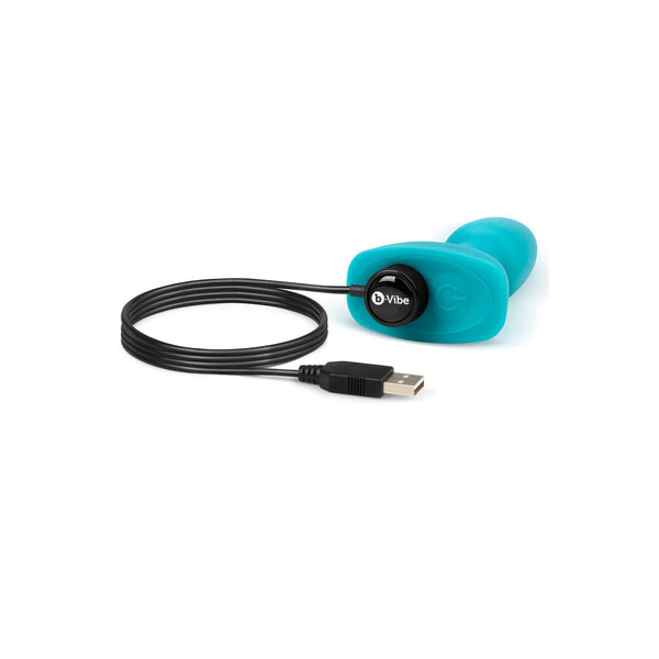 B-Vibe Anal Plug Blau mit Fernbedienung & USB-Ladung - Erotik Shop