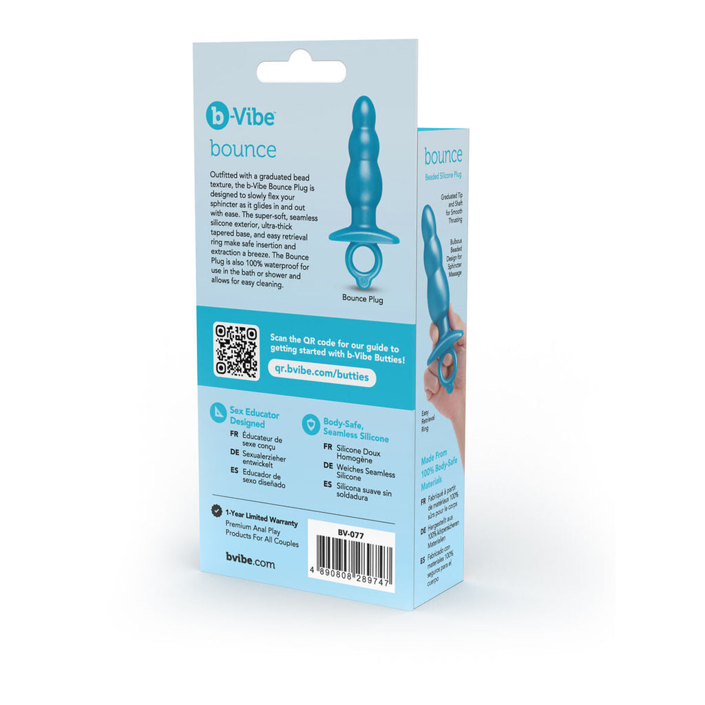 B-Vibe Analplug Blau aus Silikon – 3,3 cm Durchmesser - Erotik Shop