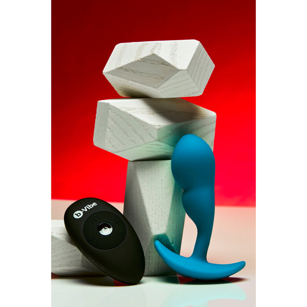 B-Vibe Analplug Blau - Silikon Fernbedienung Unisex - Erotik Shop