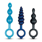 B-Vibe Analplug Set Blau – 3-teiliges Silikon-Set für Anfänger - Erotik Shop