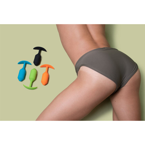 B-Vibe Analplug aus Silikon – Flexibel Blau 3,6 x 12,7 cm - Erotik Shop