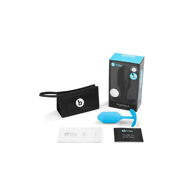 B-Vibe Analplug aus Silikon – Flexibel Blau 3,6 x 12,7 cm - Erotik Shop