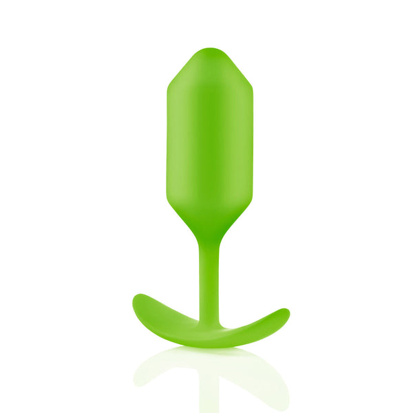 B-Vibe Neongrüner Silikon Anal Plug – Flexibel & Handlich - Erotik Shop