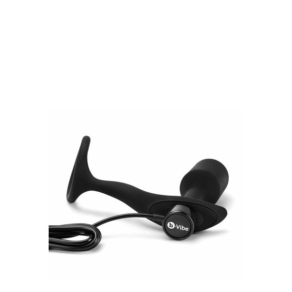 B-Vibe Plug Anal Vibrating Snug & Tug M – Schwarz 10 Modi - Erotik Shop