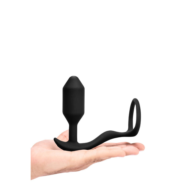 B-Vibe Plug Anal Vibrating Snug & Tug M – Schwarz 10 Modi - Erotik Shop