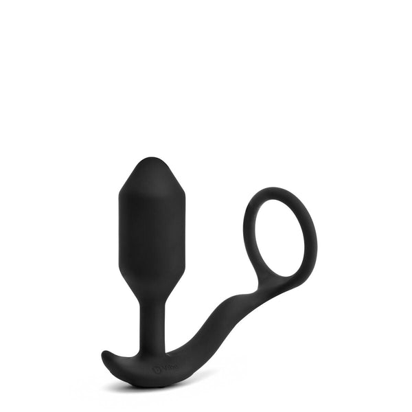 B-Vibe Plug Anal Vibrating Snug & Tug M – Schwarz 10 Modi - Erotik Shop