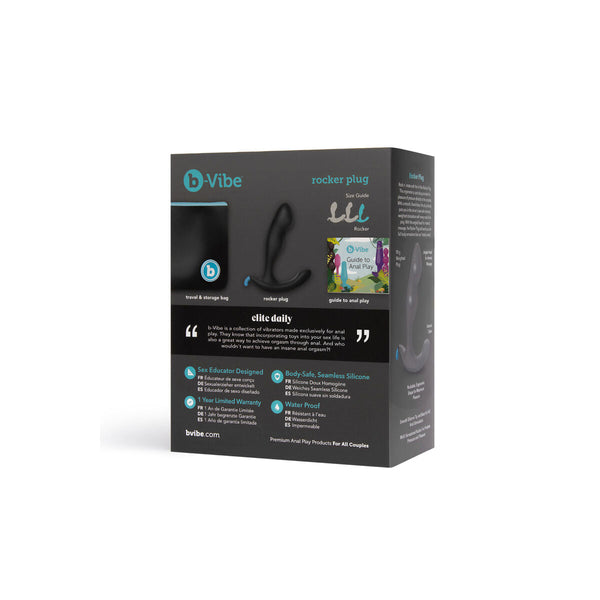B-Vibe ROCKER Anal Plug aus Silikon in Schwarz - Erotik Shop